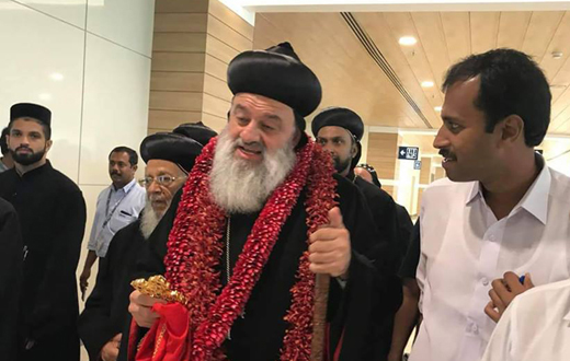 Patriarch of Syrian church arrivesin Kerala
